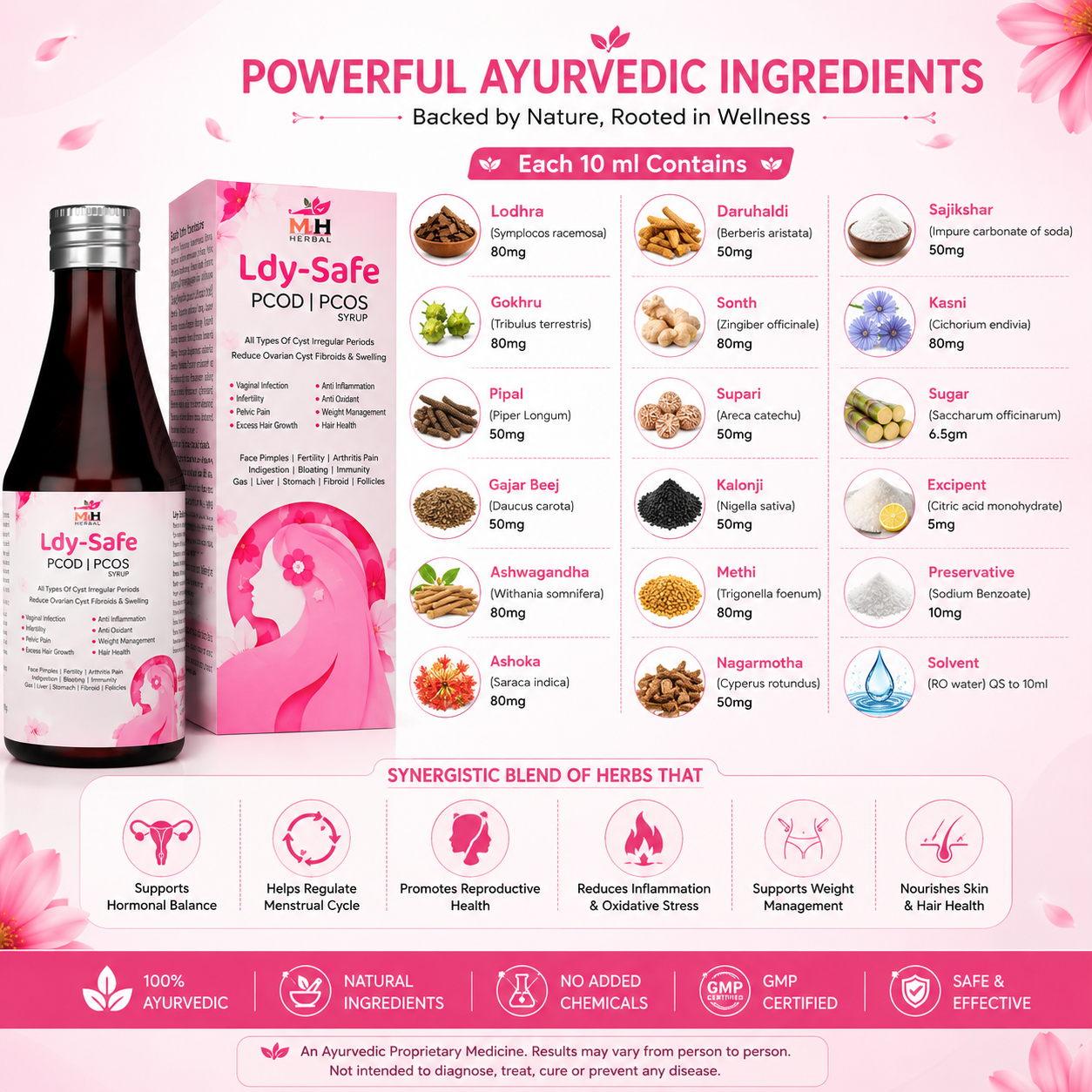 Ldy-Safe PCOD | PCOS Syrup