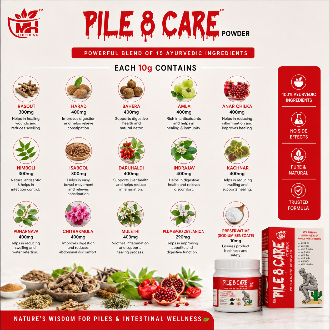 MH Pile 8 Care™ Powder