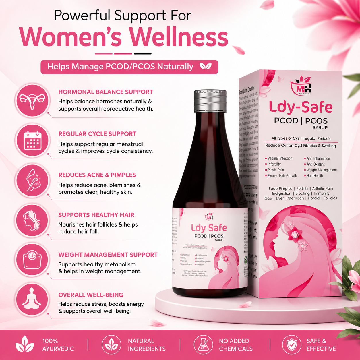 Ldy-Safe PCOD | PCOS Syrup